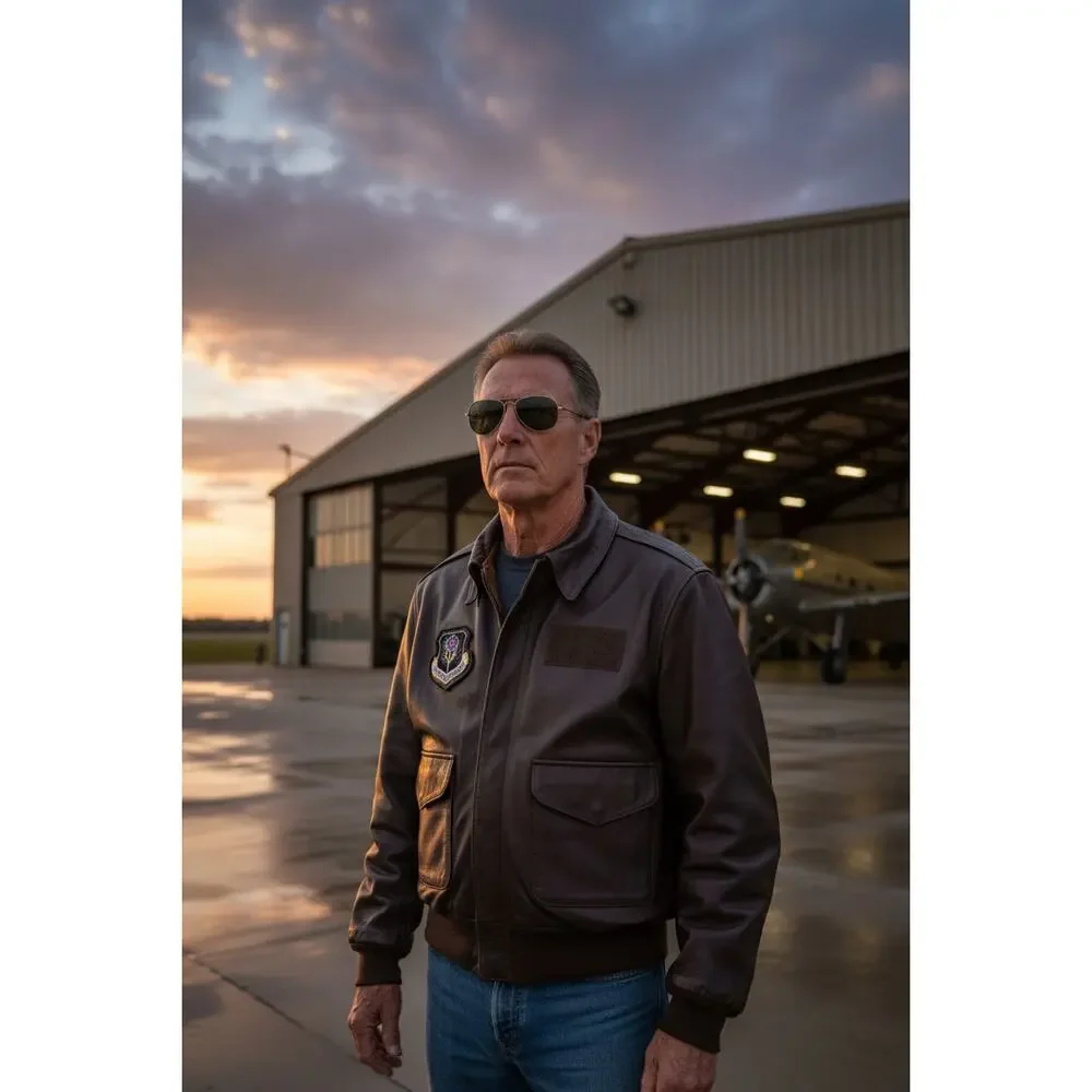 USAF Type A-2 Flight Jacket Goatskin Leather Mens 48L